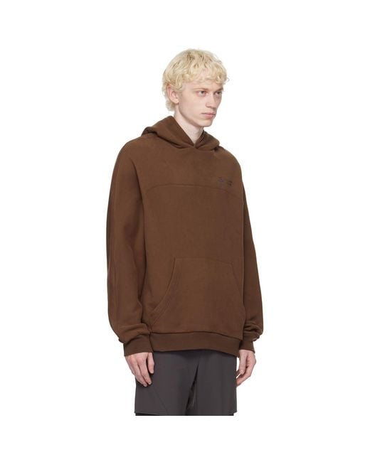 Uncertain Factor Brown Linebacker Hoodie for men