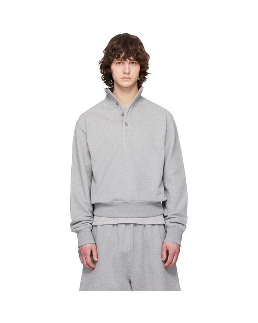 Entire studios Gray Port Pullover Sweatshirt for men