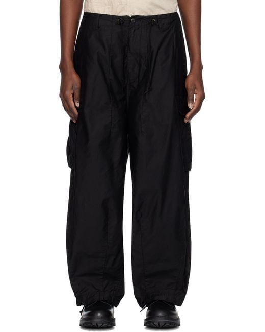 Needles Black H.D. Cargo Pants for men
