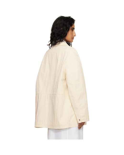 DUNST Natural Off- Cotton Chore Jacket