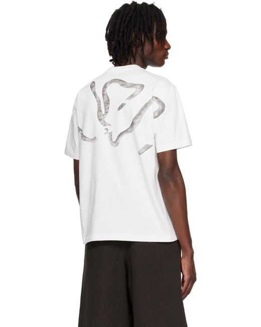 Pet Tree Kor White Texting On Pasta T-Shirt for men