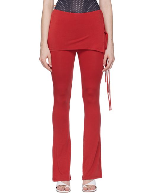 Pantalon De Détente Kali Bourgogne Miaou en coloris Red