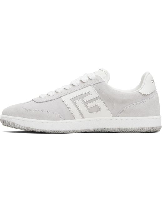 Baskets Swan Grises En Suède Et En Cuir Lisse Balmain pour homme en coloris Black