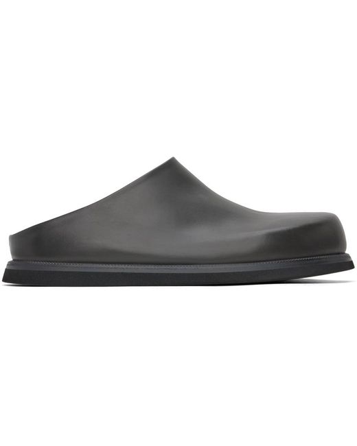 Marsèll Black Gray Sabot Loafers for men