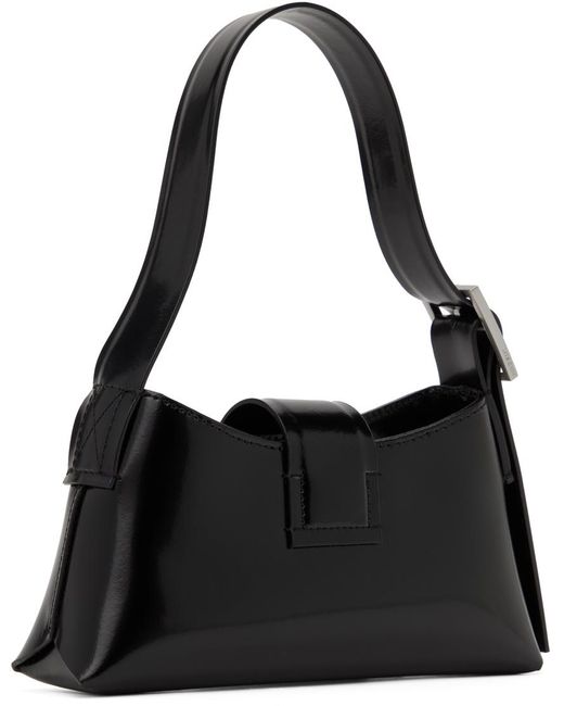 M I S B H V Black Leather Mini Bag