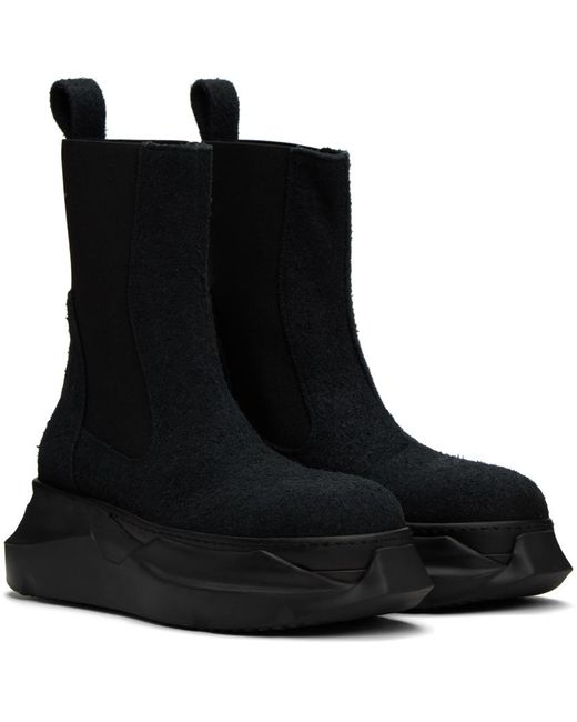 Rick Owens Black Beatle Abstract Boots for men