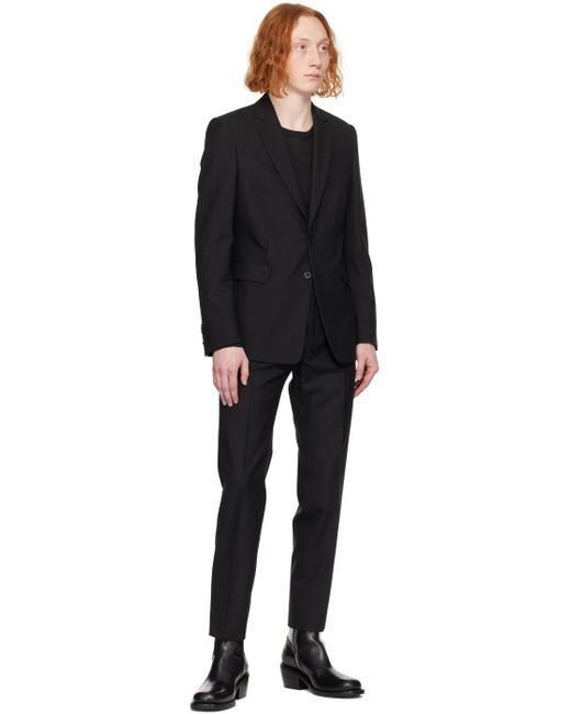 Dries Van Noten Black Slim Fit Suit for men