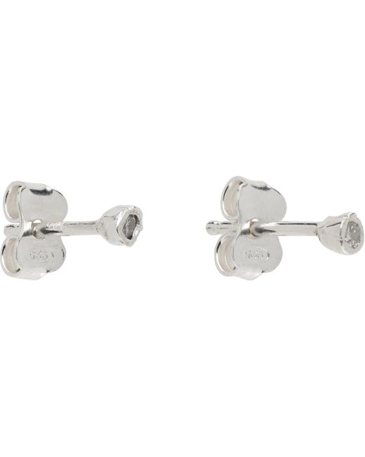 Pearls Before Swine Black 2Mm Diamond Stud Earrings for men