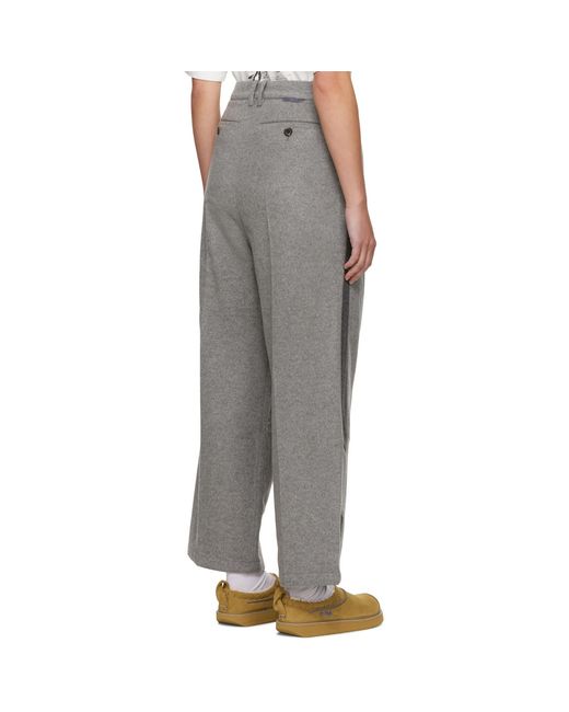 Adererror Black Gray Wofez Trousers