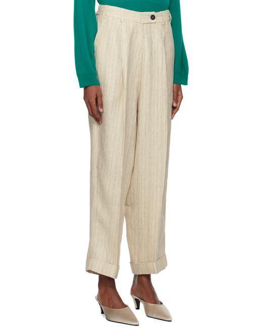 Cordera Natural Loose-Fit Trousers