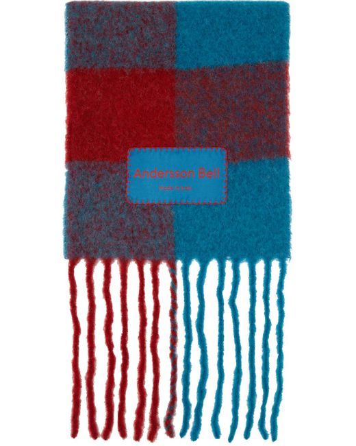 ANDERSSON BELL Red Billy Scarf for men