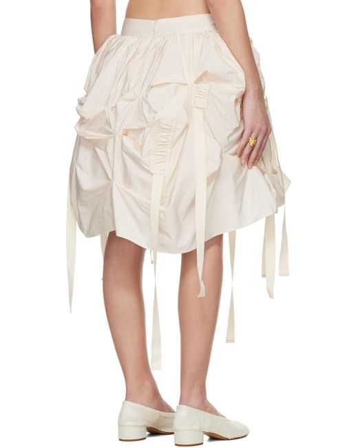 Renaissance Renaissance Natural Ssense Exclusive Bridal Capsule Versailles Midi Skirt