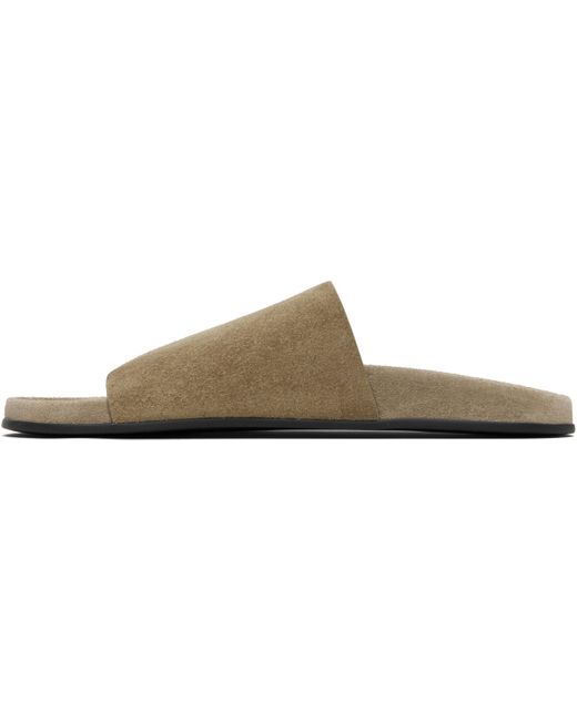 Sandales À Enfiler Hugh Taupe The Row en coloris Black