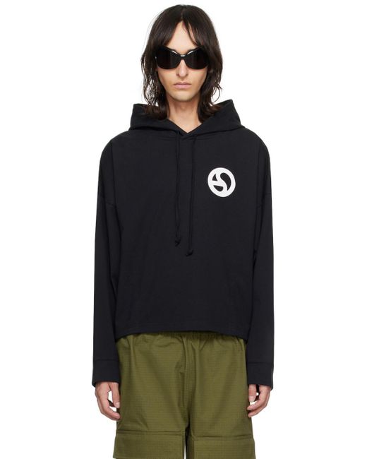 Acne Black Relaxed-fit Hoodie for men