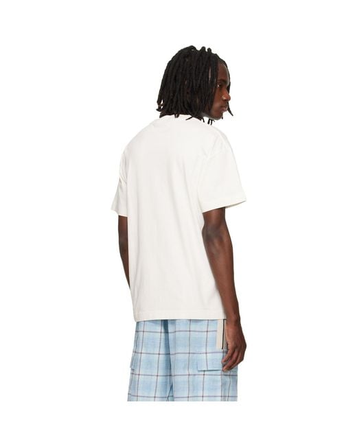 Palm Angels White Off- Palm Sunset T-Shirt for men