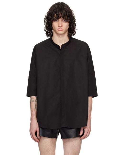 AMI Black Oversized Shirt for men