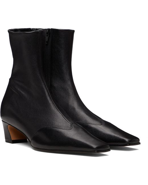 Khaite Black Nevada Stretch Low Boots