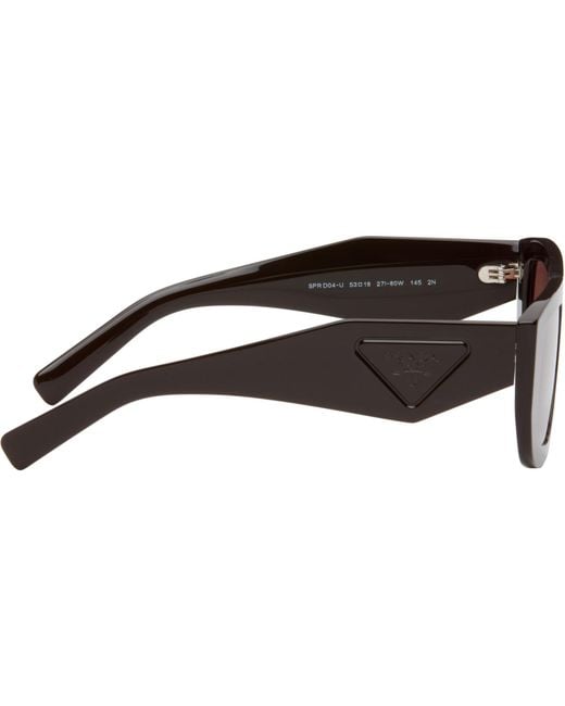 Prada Brown Triangle Logo Sunglasses