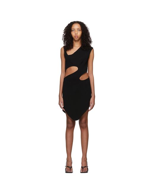 Lado Bokuchava Black Bauhaus Mini Dress