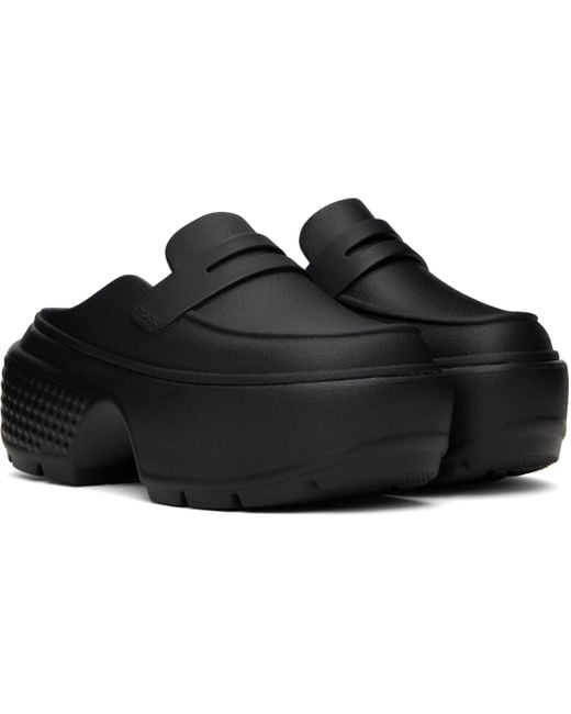 CROCSTM Black Stomp Slip-On Loafers
