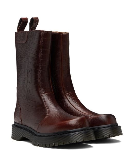 Dr. Martens Brown Burgundy Rejena Boots