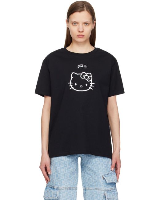 T-shirt décontracté noir - hello kitty Gcds en coloris Black
