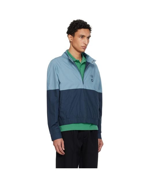 Craig Green Blue Fred Perry Edition Raglan Shirt Jacket for men