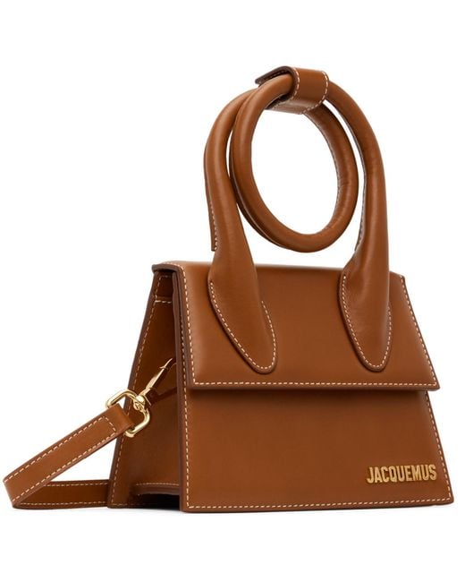 Jacquemus Brown Le Papier 'Le Chiquito Nœud' Bag