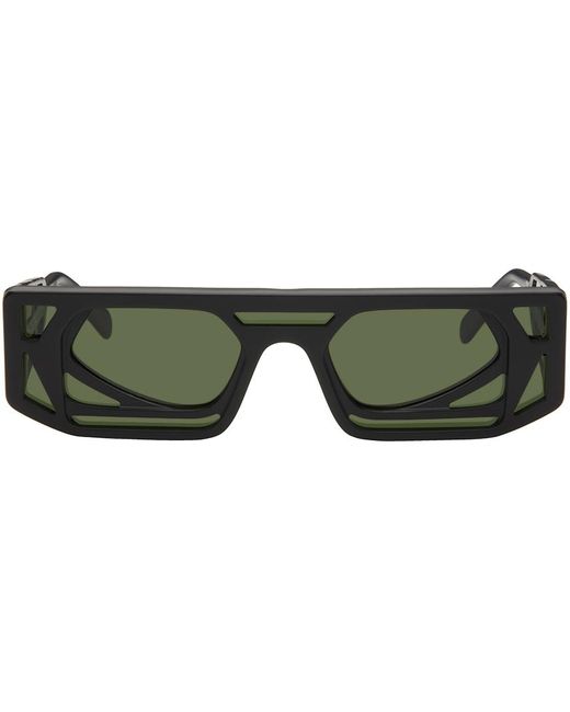 Kuboraum Green Black T9 Sunglasses for men