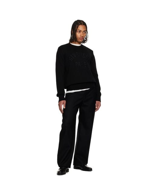 Givenchy Black Couture Seam Trousers for men