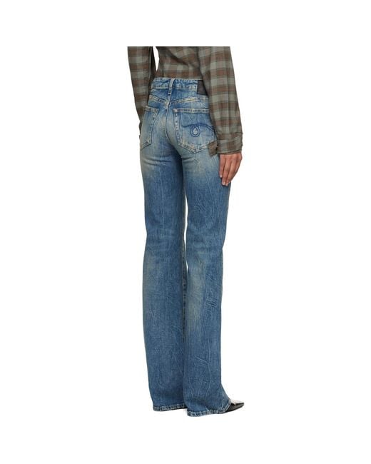 R13 Blue Boy Flare Jeans