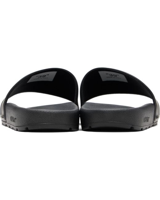 Off-White c/o Virgil Abloh Black Bookish Slides for men