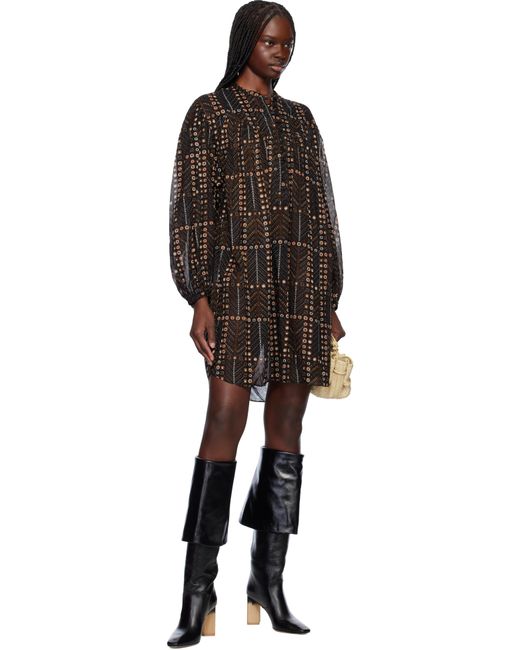 Isabel Marant ブラック Melinda ミニワンピース Black