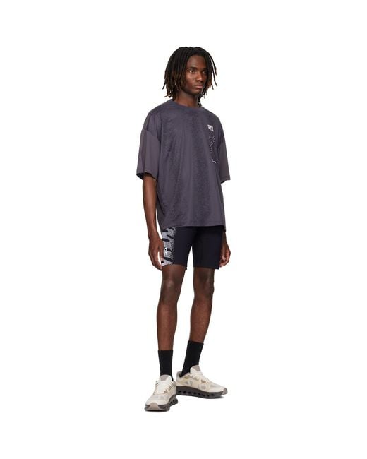 On Shoes Blue Zero Half Tights Running Shorts for men