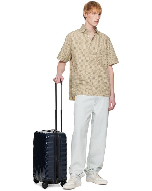 Tumi Blue International Expandable 4 Wheeled Carry-On Suitcase for men