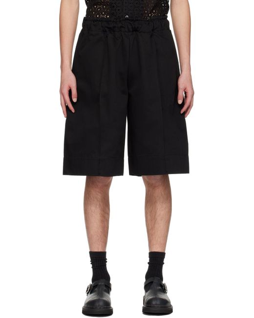 Frankie Shop Black Adan Shorts for men