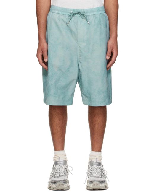 Juun.J Blue Dye Shorts for men