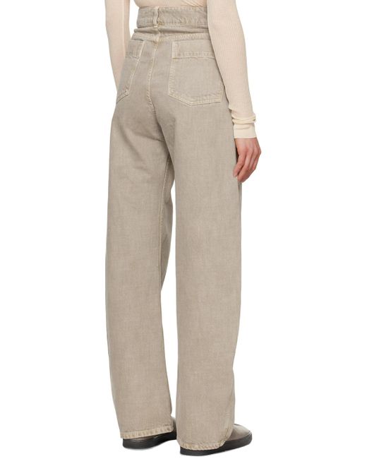 Lemaire Natural Curved Jeans