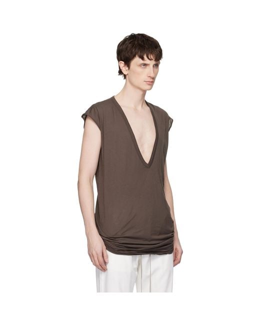 Rick Owens Black Temple Dylan T-Shirt for men