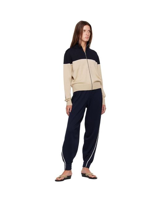 Cordera Blue Off- & Extrafine Merino Wool Sporty Cardigan