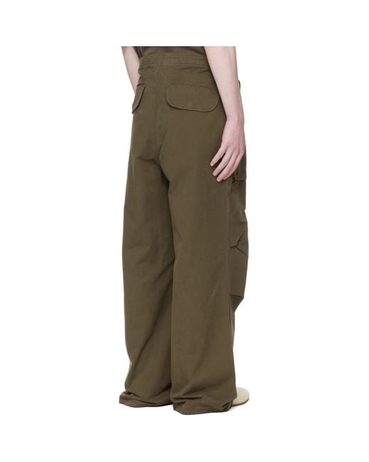 Entire studios Brown Khaki Barren Cargo Pants for men