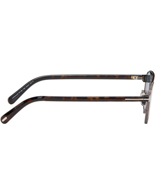 Tom Ford Blue Gunmetal Anthony Sunglasses for men