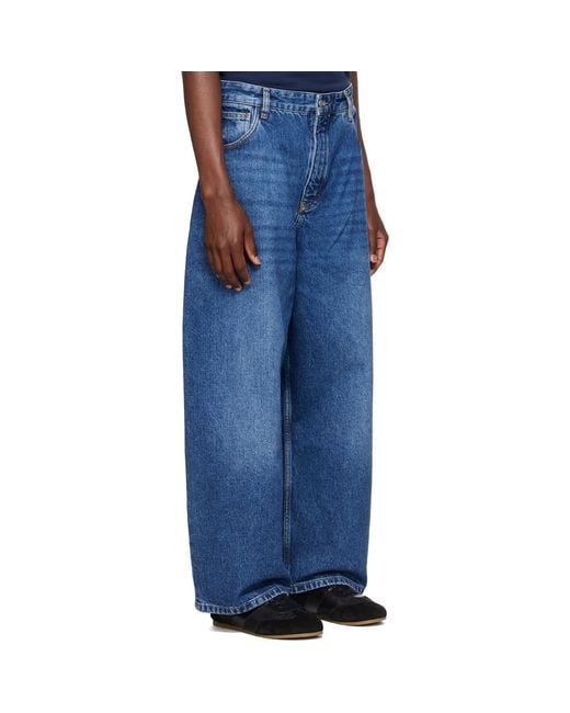 Studio Nicholson Blue Paolo Wide Leg Jeans for men