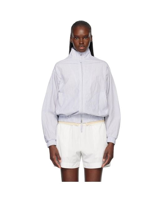 NOTHING WRITTEN White Panny Harrington Jacket