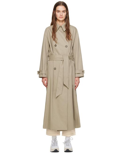 A.P.C. トープ Louise トレンチコート Natural