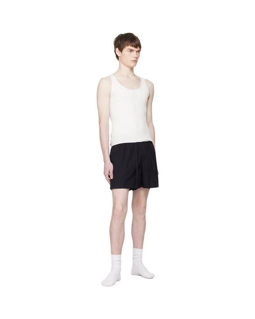 Entire studios Black Pajama Shorts for men