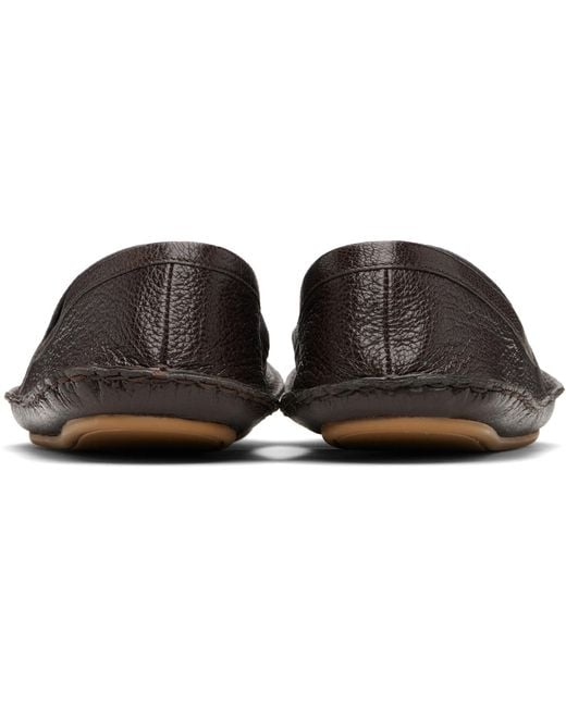 The Row Black Vasko Loafers