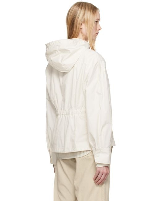 【関税込み】Moncler オフホワイト Pau ジャケット Moncler: オフホワイト Pau ジャケット | SSENSE 日本