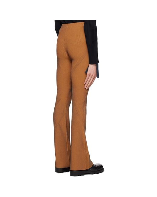 Dion Lee Multicolor Orange Angled Rib Lounge Pants for men