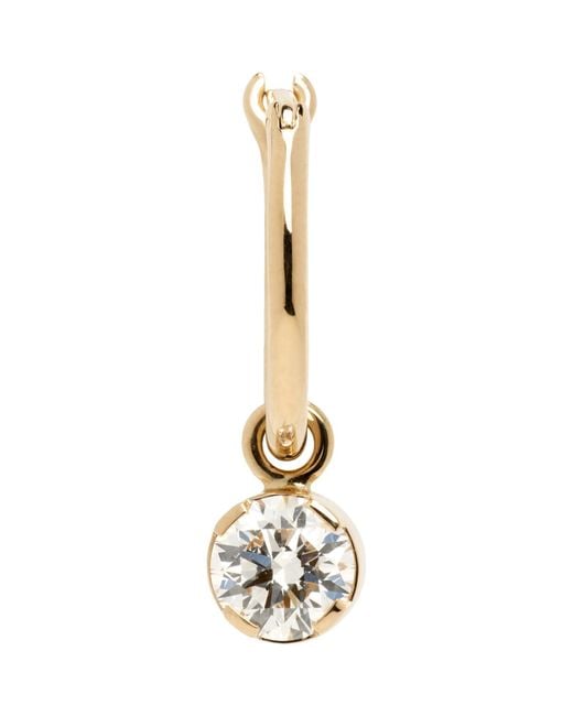 Sophie Bille Brahe Black Lily Diamant Single Earring